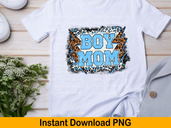 Boy Mom Sublimation Png, Mama Cheetah Graphics and T-Shirt Designs