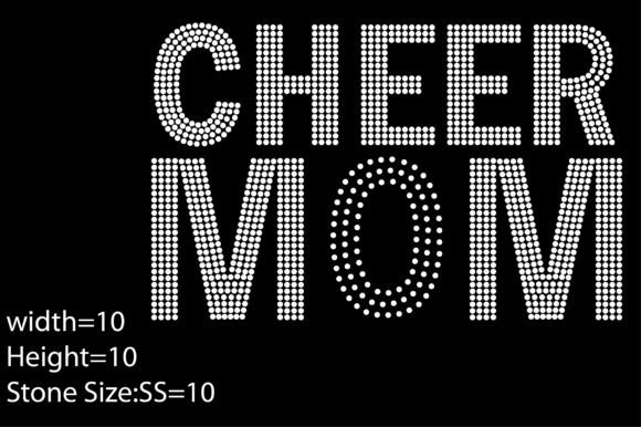 Cheer Mom Rhinestone Graphics and Print Templates Review