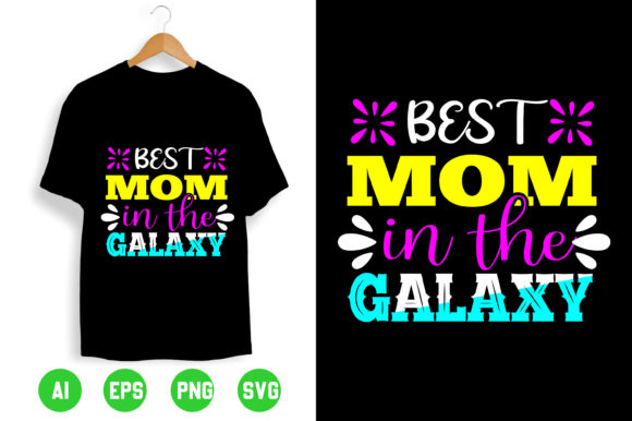 Mom T-shirt Design 116: A Brand Designer’s Review of Galaxy-Themed Graphics