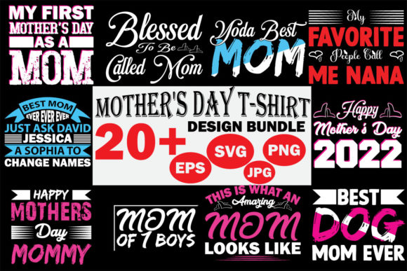 Mother Day T-shirt SVG Sublimation Bundl Graphics and T-Shirt Designs Review