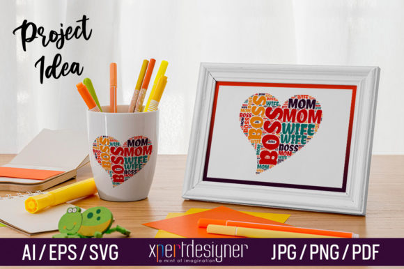 Mother s Day Vector Lettering Vol - 04 Graphics and Illustrations