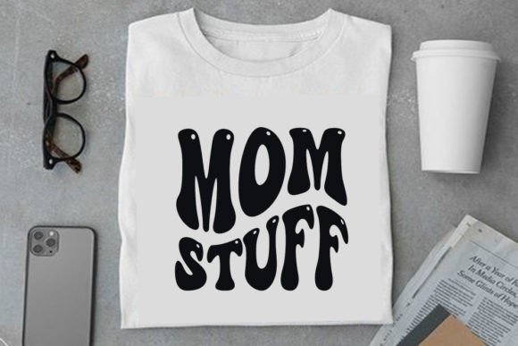 Retro Tote Bag Design, Mom Stuff Graphics for T-Shirt Designs