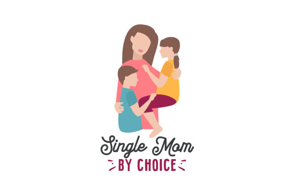Woman with Boy and Girl, Single Mom by Choice Crafts Family